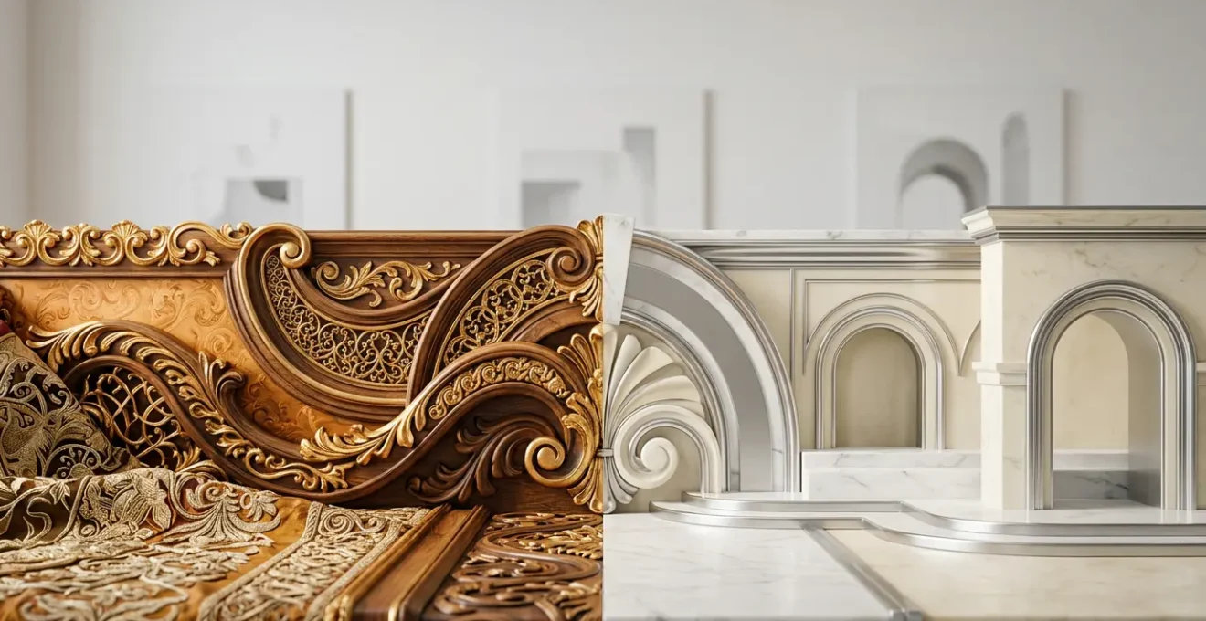 Comparative visual representation of Baroque and Classical musical elements for active listening