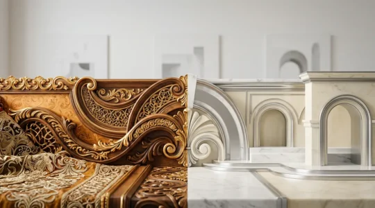 Comparative visual representation of Baroque and Classical musical elements for active listening