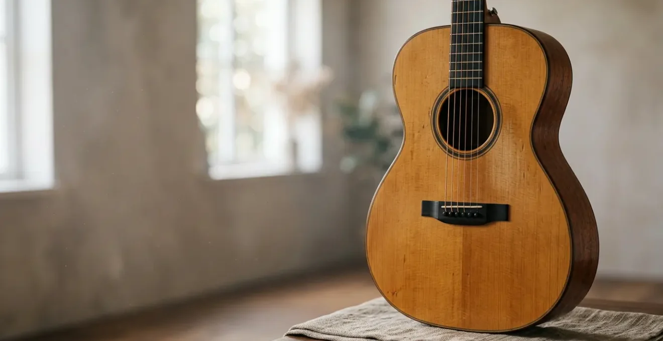 A wooden musical instrument showing the effects of environmental stress from humidity and temperature changes