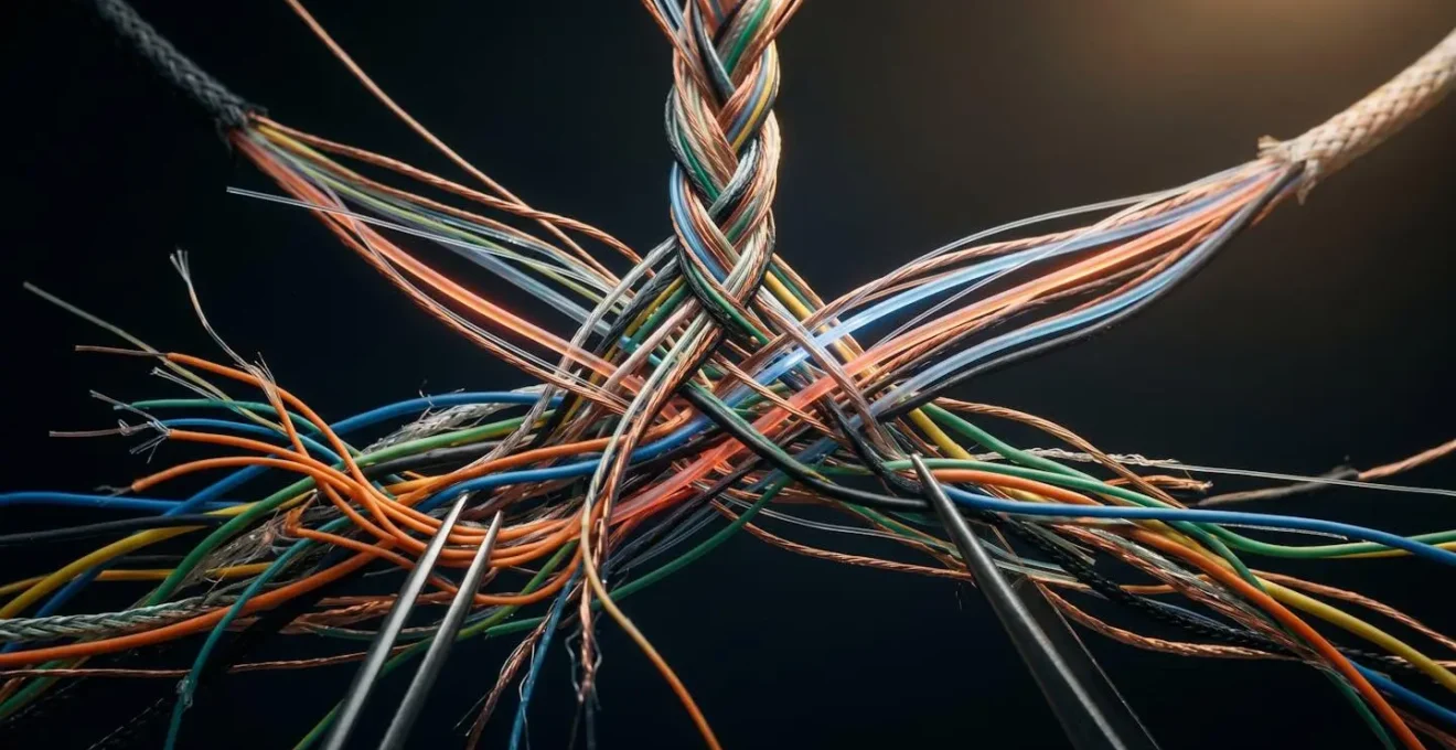Abstract representation of neural pathways with contrasting light and shadow showing transformation
